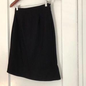 Uniqlo +J wool dark navy (almost black) skirt XS